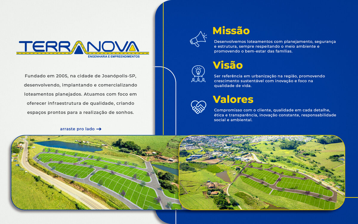 Portal do Lago — Apresentação Terra nova